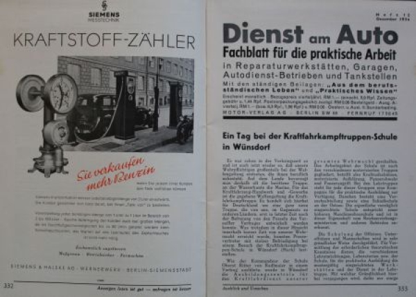 "Dienst am Auto" Tankstellen-Fachzeitschrift 1936 Braunbeck Motor-Verlag 17 Ausgaben (7273)